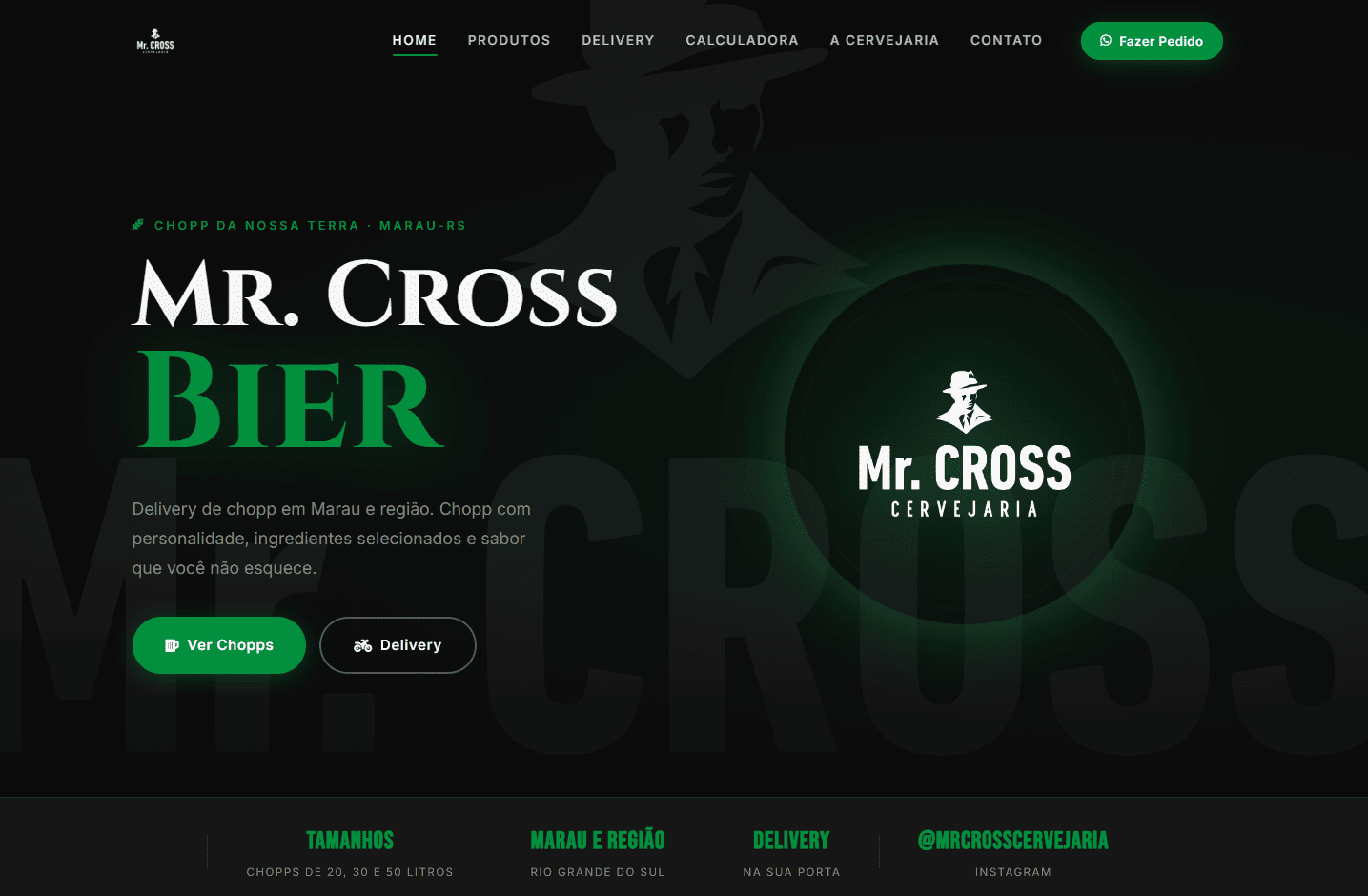 Preview do site Mr. Cross Bier